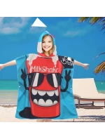 PončoBavlnené svetové detské plážové pončo s kapucňou 60x60