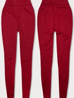 Hrubšie červené bavlnené legíny (YW06039-5)