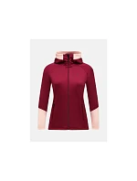 Dámska mikina s kapucňou Peak Performance Rider Essentials Zip Hood – vertical zenith/peach fuzz, veľkosť: M