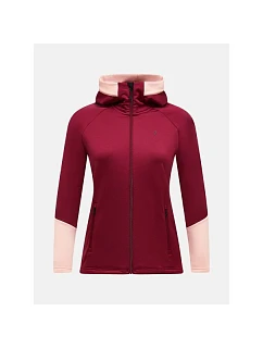 Dámska mikina s kapucňou Peak Performance Rider Essentials Zip Hood – vertical zenith/peach fuzz, veľkosť: M