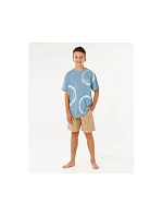 Chlapčenské tričko RIP CURL Pacific Rinse Fin Tee-Boy, modré, detské Chlapčenské tričko RIP CURL Pacific Rinse Fin Tee-Boy, modré, detské