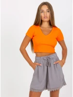 Šortky D73761M62233KA1 šedá Šortky D73761M62233KA1 šedá