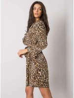 Šaty DHJ SK 13891B 2.72P čierna a béžová