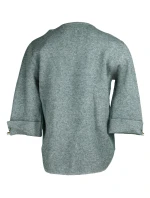 Dámsky sveter na rukávoch zdobený perličkami - Gemini