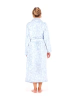 Dámsky vzorovaný župan Flora 2556 ice blue - Vestis