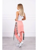 Nohavice/oblek s nápisom marhuľová selfie Nohavice/oblek s nápisom marhuľová selfie