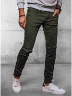 Pánske džínsové nohavice zelené FashionStreet UX4086 Pánske džínsové nohavice zelené FashionStreet UX4086