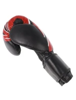 RBT-5A kožené boxerské rukavice čierno-červené