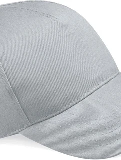 Beechfield B 15 5-panelová čiapka s kšiltom „Ultimate“ 53.0015 svetlošedá
