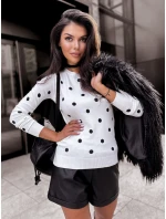 Dámsky sveter Athena white FashionStreet MY2060 Dámsky sveter Athena white FashionStreet MY2060