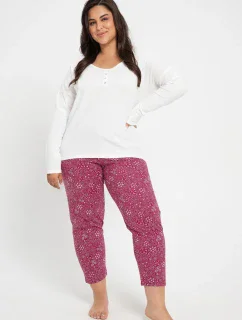 Taro Estella 3005 3/4 2XL-3XL dámske pyžamoZ24