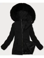 Dámska plus size zimná bunda s kapucňou S'west black (B8300-1) Dámska plus size zimná bunda s kapucňou S'west black (B8300-1)
