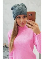 Majka dámska čiapka K376 tmavo šedá