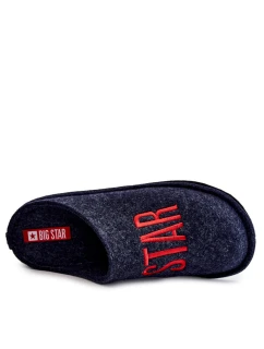 Klasyczne Męskie Papcie Big Star KK176002 Granatowe
