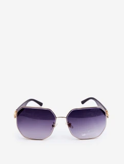 Damskie Okulary Przeciwsłoneczne UV400 Czarno-Złote