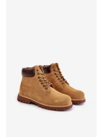 Zamszowe Ocieplane Trapery Męskie Big Star OO174136 HI-POLY SYSTEM Camel