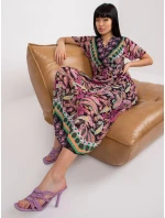 Šaty DHJ SK 11331 3.61 čierna a ružová