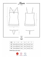 Elegantná košieľka Miamor chemise burgundy - Obsessive Elegantná košieľka Miamor chemise burgundy - Obsessive
