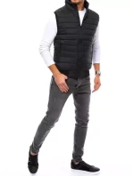 Pánska prešívaná vesta čierna FashionStreet TX4234