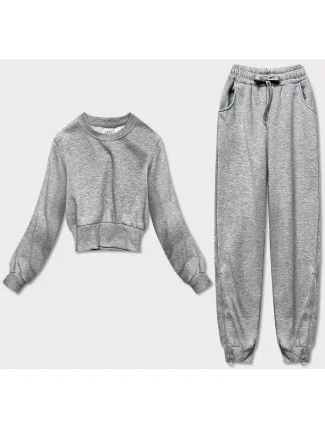 Svetlosivý dámsky dres - mikina a nohavice (8C78-2)