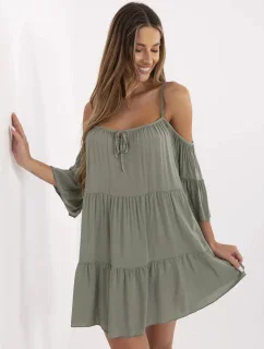 Dámske šaty-TW-SK-BI-80840.20 khaki