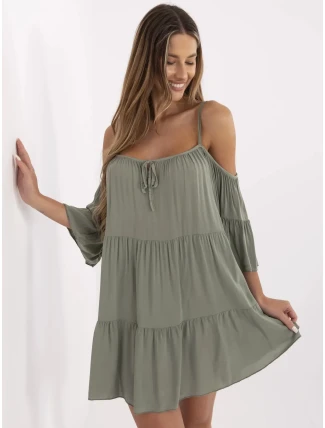 Dámske šaty-TW-SK-BI-80840.20 khaki Dámske šaty-TW-SK-BI-80840.20 khaki