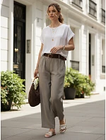 Dámska oversize blúzka z viskózy s krátkymi rukávmi, biela, FashionStreet RY2926 Dámska oversize blúzka z viskózy s krátkymi rukávmi, biela, FashionStreet RY2926