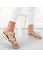 Pohodlné sandále Rieker W RKR680 beige Pohodlné sandále Rieker W RKR680 beige