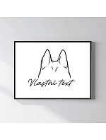 Personalizovaný magický fotorámik – 30x40 – zvieracie uši Personalizovaný magický fotorámik – 30x40 – zvieracie uši