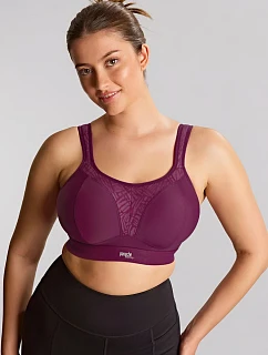 Športová podprsenka Panache 7341 34 D Bordeaux