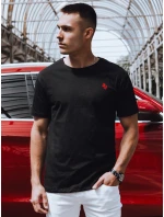 Pánske čierne tričko FashionStreet RX5571