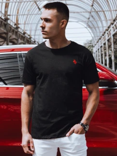Pánske čierne tričko FashionStreet RX5571