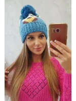 Dámska čiapka Owl K340 tyrkysová