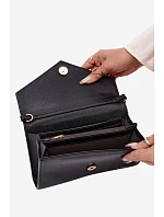 Kabelka Clutch Peněženka 2v1 S Odnímatelným Páskem Černá Pauline