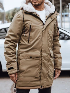FashionStreet pánska tmavobéžová zimná bunda TX4593