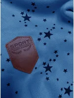 Svetlomodrá dámska mikina na zips s hviezdičkovým vzorom (2313) Svetlomodrá dámska mikina na zips s hviezdičkovým vzorom (2313)