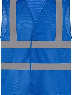 Yoko HVW 120 Hi-Vis sieťovaná bezpečnostná vesta 79.W120 kráľovská modrá