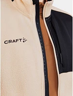 Craft Corporate ADV Pile Fleece Vest M Pánska fleecová vesta Sherpa 81.3810 ecru/čierna