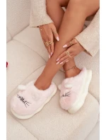 Kožešinové dámské pantofle Smile růžové Lexira
