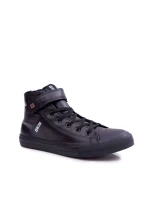 Trampki Męskie Big Star Ocieplane Czarne Y174020FW