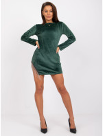 Zelené zamatové šaty Melissa