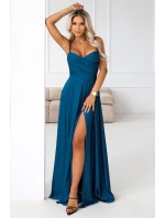 Dámske šaty 646-2 Petrol - Numoco