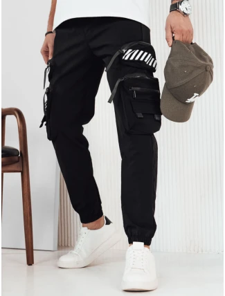 Pánske bojové nohavice čierne FashionStreet UX4158