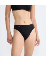 Dámske nohavičky sloggi 24/7 Cotton Lace Tai C3P - čierne - SLOGGI Dámske nohavičky sloggi 24/7 Cotton Lace Tai C3P - čierne - SLOGGI