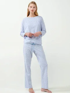 Vamp - Klasické pyžamo s geometrickou potlačou 21384 - Vamp