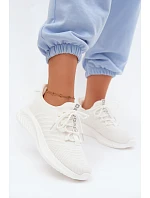 Ľahká športová obuv Slip-on dámska Materiál Big Star UU274056 White