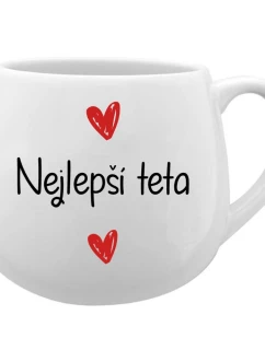 Najlepšia teta - biely keramický hrnček 300 ml