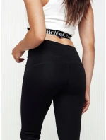 Dámske zvonové nohavice s vysokým pásom SLIMLINE black FashionStreet UY2147