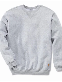 Mikina Carhartt Midweight s okrúhlym výstrihom, sivá melírovaná