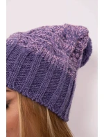 Čiapka Paris fleece K213 fialová+pudrovo ružová